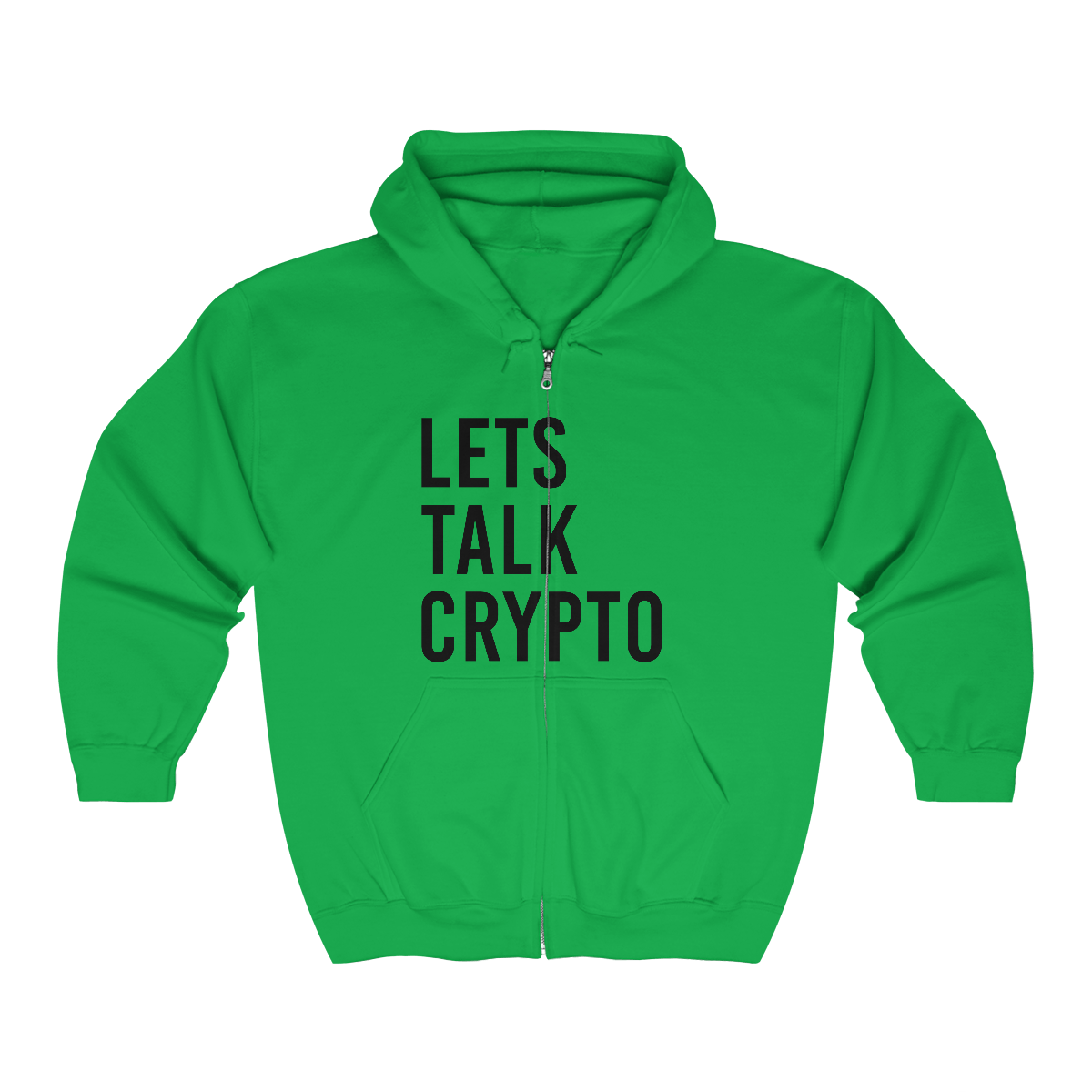 Lets talk Crypto Full Zip Hooded Sweatshirt