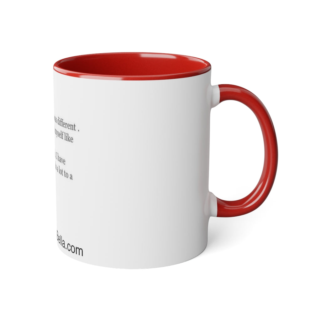 A lot can change in year, Grow Bella White Accent Mug, 11oz