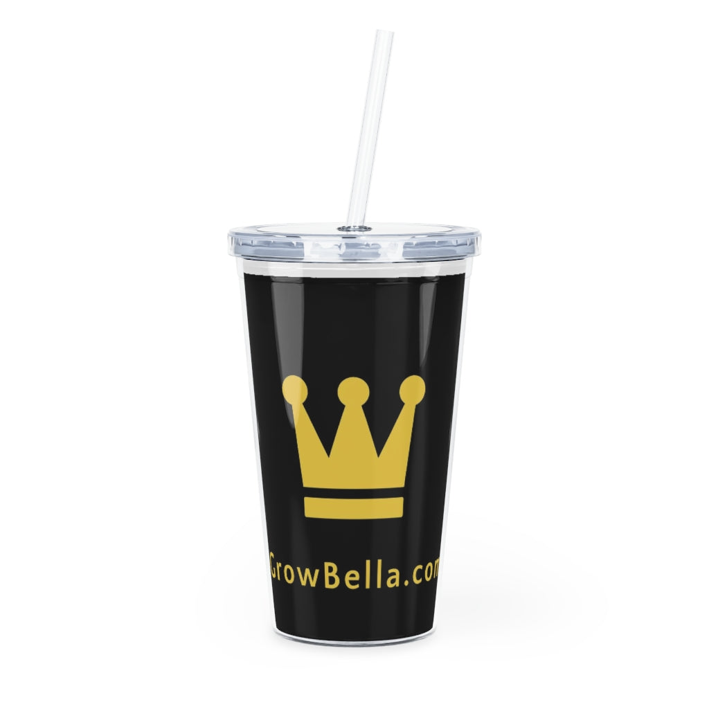 Plastic Tumbler with Straw