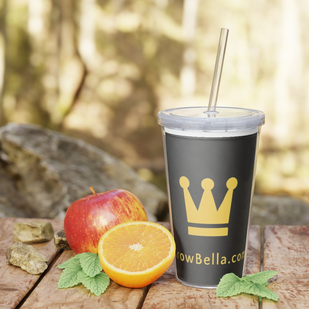 Plastic Tumbler with Straw