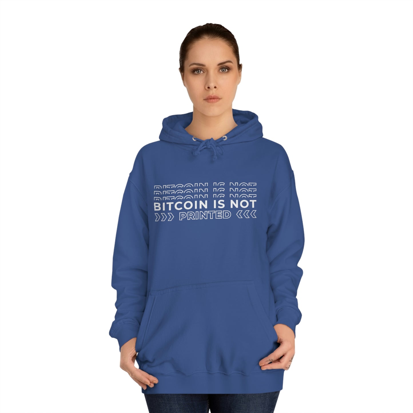 Bitcoin Is not printed Hoodie