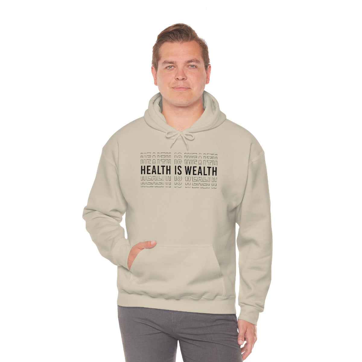 Health is Wealth Hooded Sweatshirt