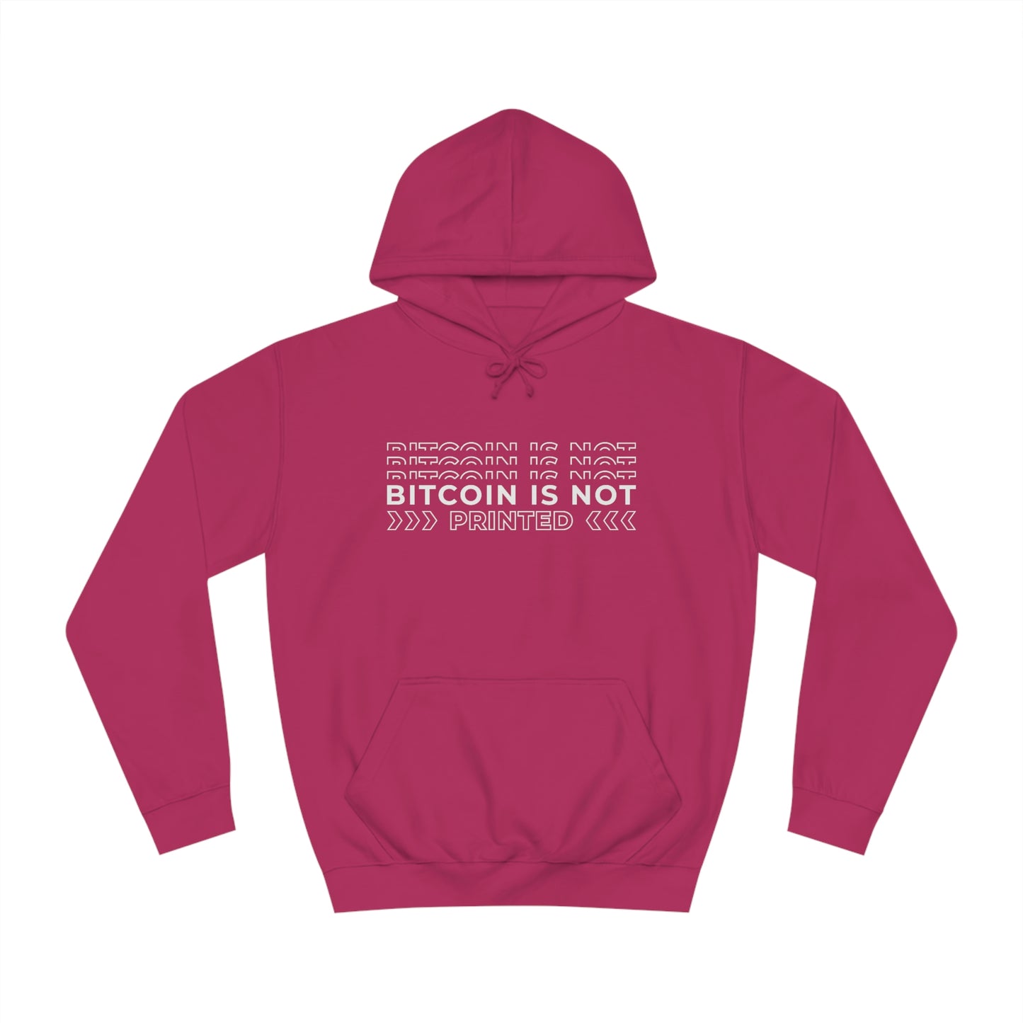 Bitcoin Is not printed Hoodie