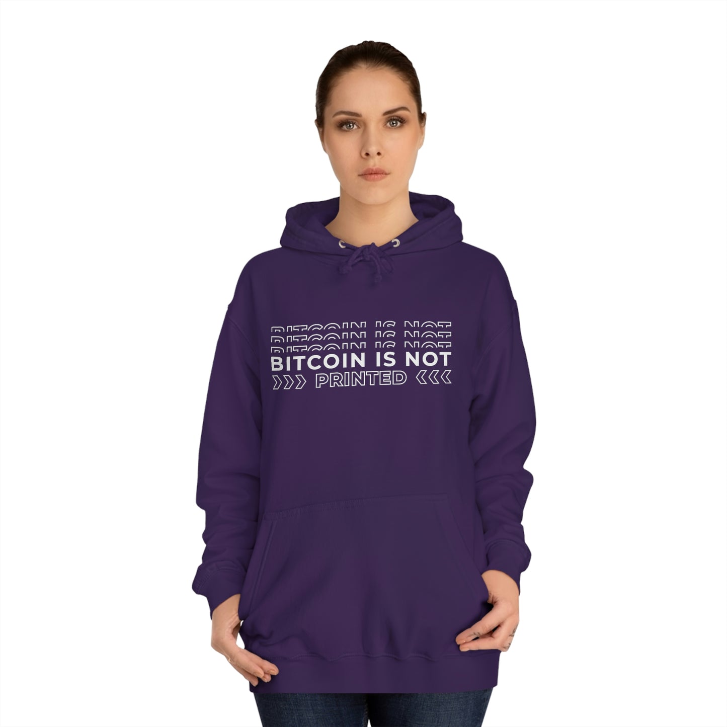 Bitcoin Is not printed Hoodie