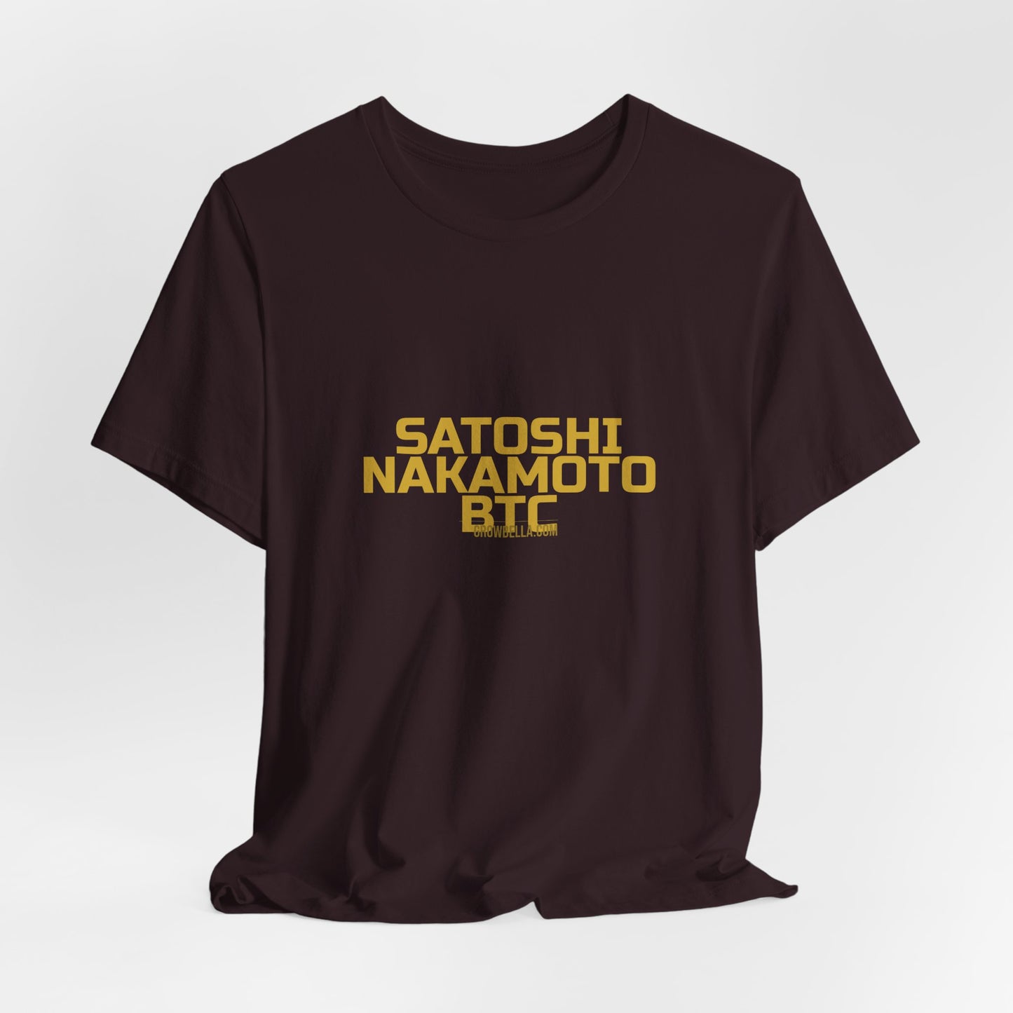 Grow Bella "Satoshi Nakamoto BTC" Unisex Cotton Tee