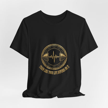 Grow Bella "Train Like Your Life Depends On It" Illustrated Tee