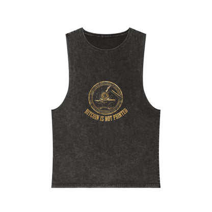 Grow Bella "Bitcoin Is Not Printed" Illustrated Tank