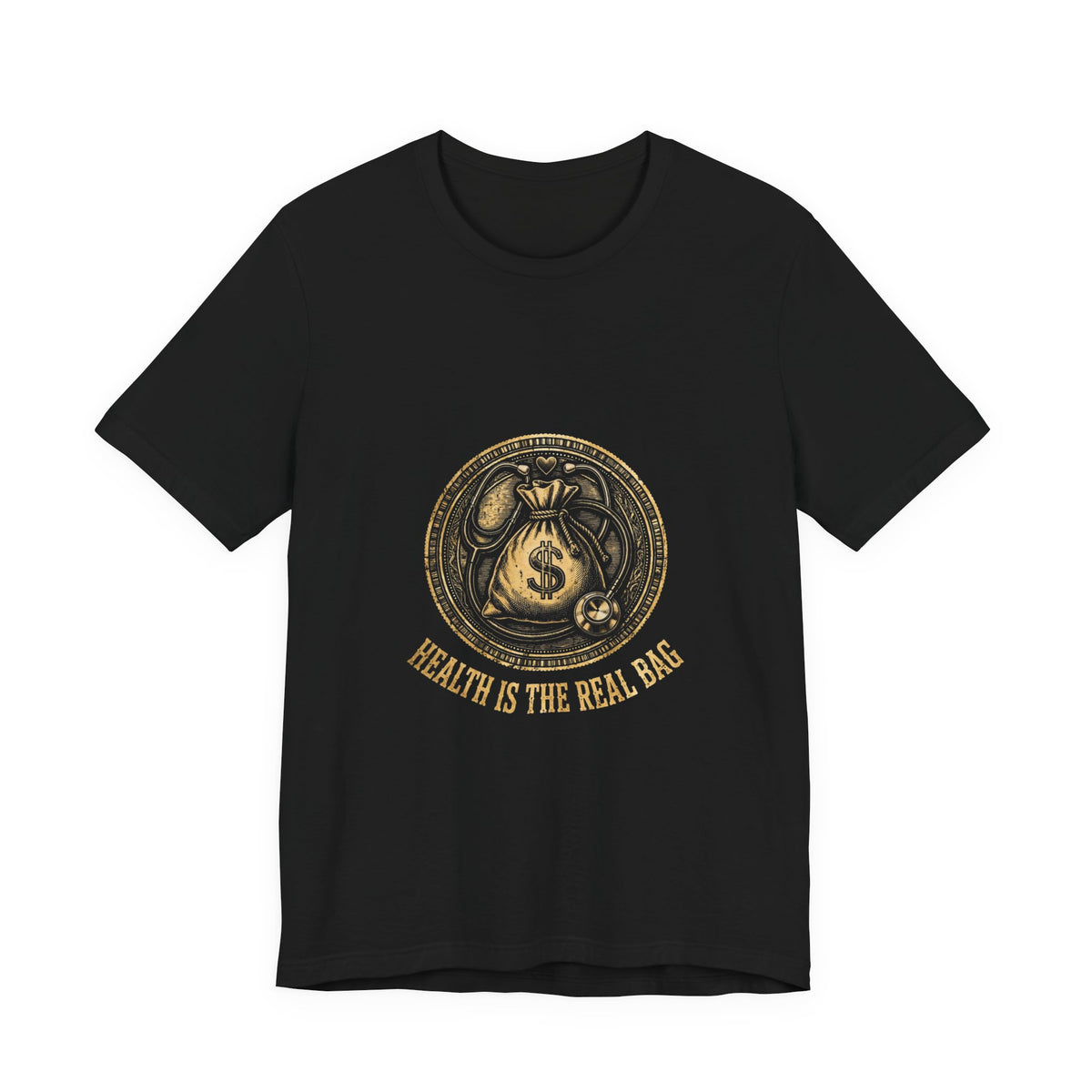 Grow Bella "Health Is the Real Bag" Illustrated Tee