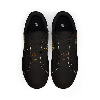 Grow Bella Blackout Edition Low Top Leather Sneakers - Health Is Wealth (Women's)