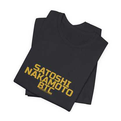 Grow Bella "Satoshi Nakamoto BTC" Unisex Cotton Tee