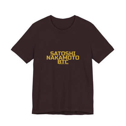 Grow Bella "Satoshi Nakamoto BTC" Unisex Cotton Tee