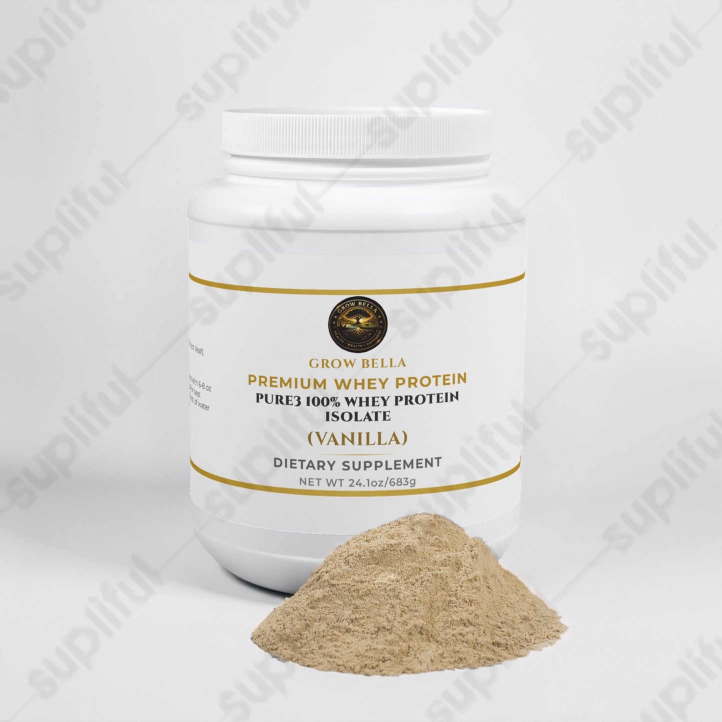 Pure3 100% Whey Protein Isolate (Vanilla)