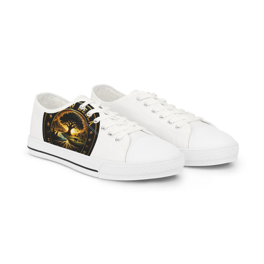 Grow Bella White Square Low Top Sneakers