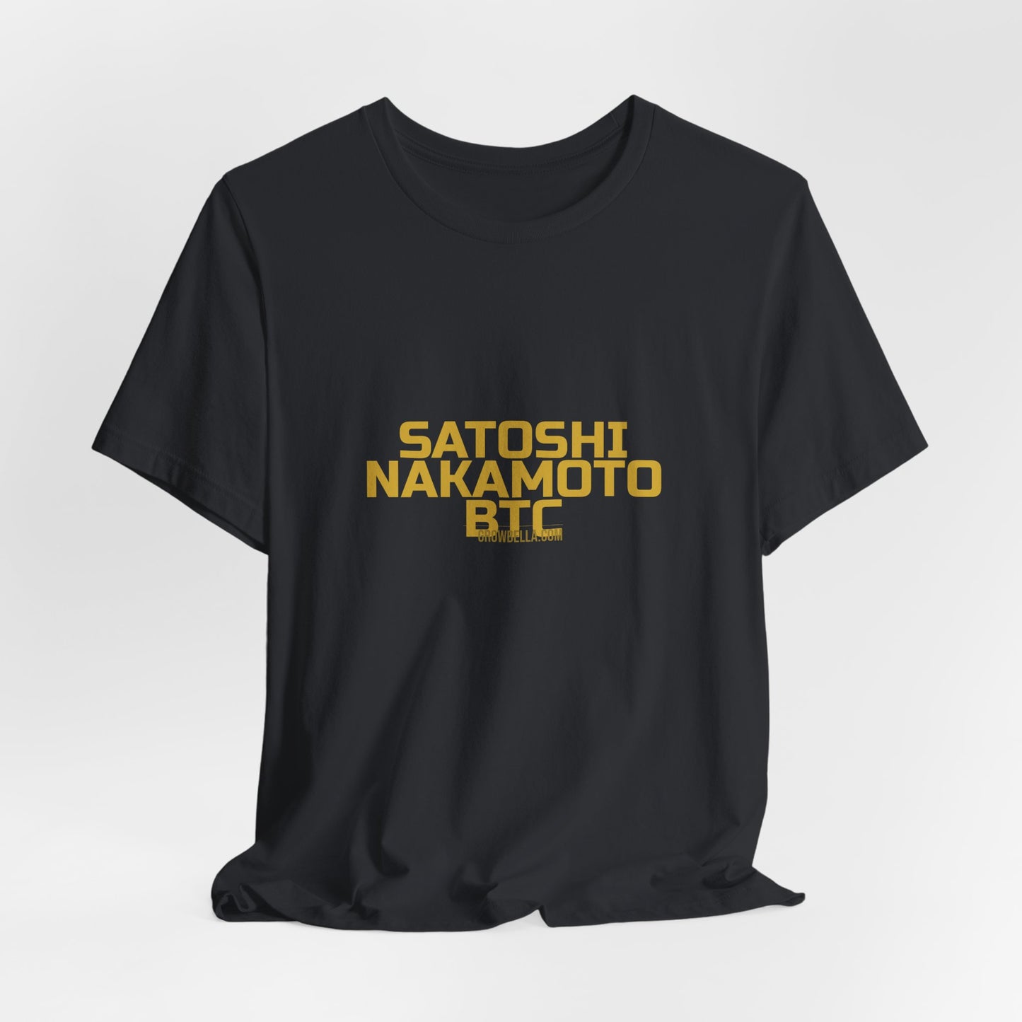 Grow Bella "Satoshi Nakamoto BTC" Unisex Cotton Tee