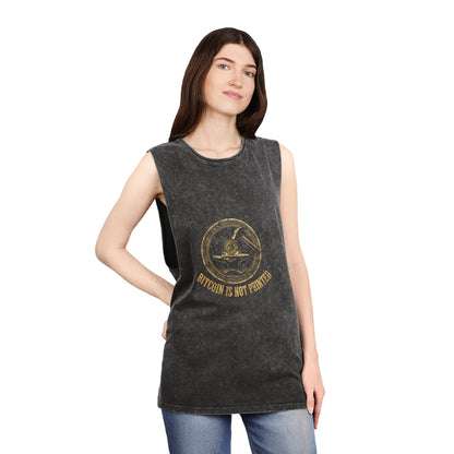 Grow Bella "Bitcoin Is Not Printed" Illustrated Tank