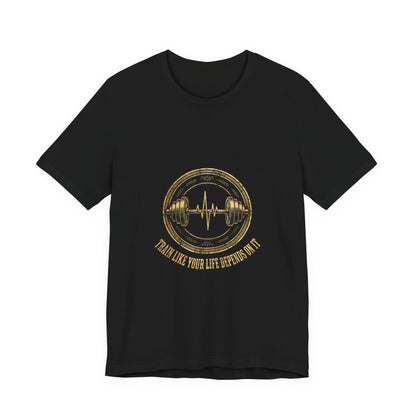 Grow Bella "Train Like Your Life Depends On It" Illustrated Tee