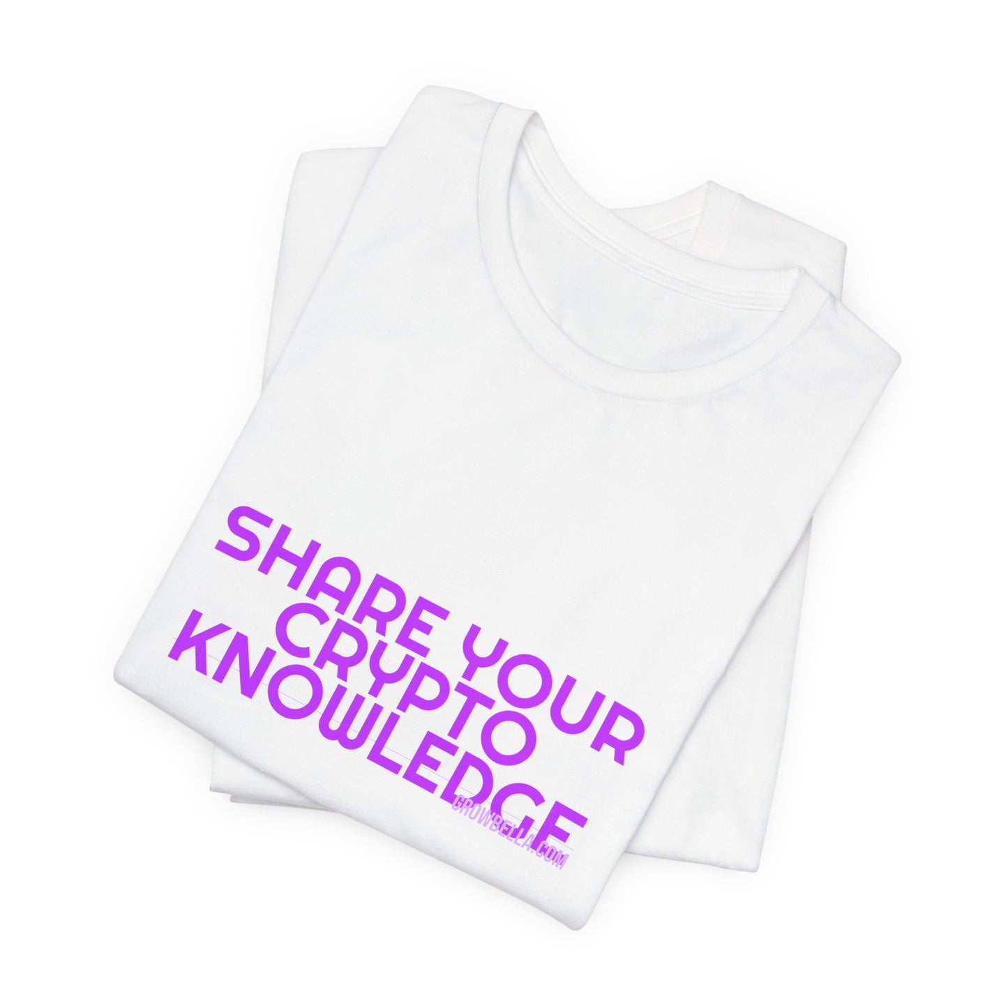 Grow Bella Women's "Share Your Crypto Knowledge" Tee