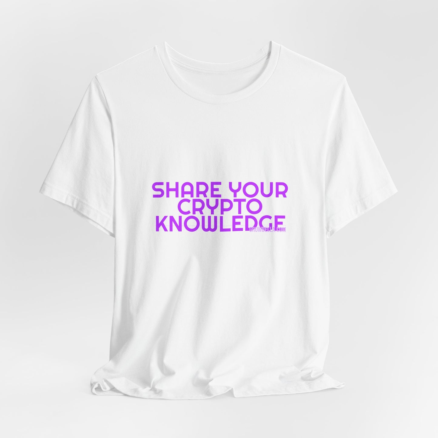 Grow Bella Women's "Share Your Crypto Knowledge" Tee