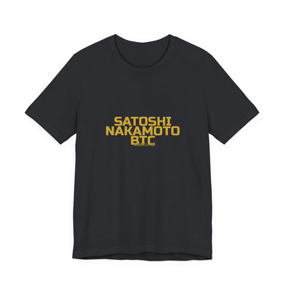 Grow Bella "Satoshi Nakamoto BTC" Unisex Cotton Tee
