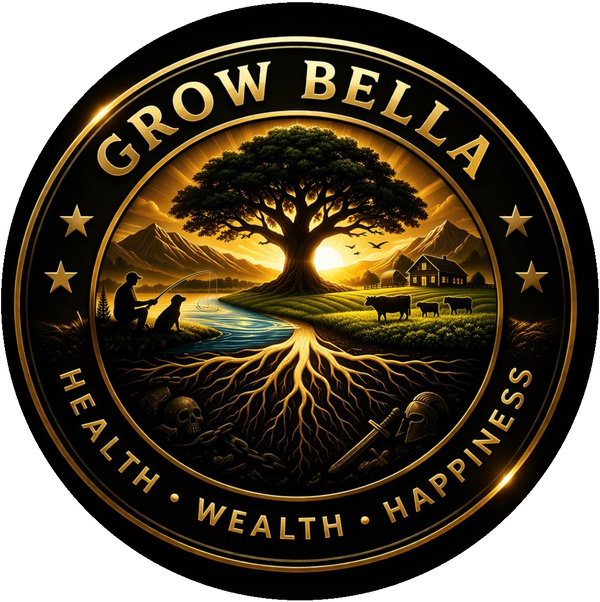 Grow Bella Gold Coin Logo
